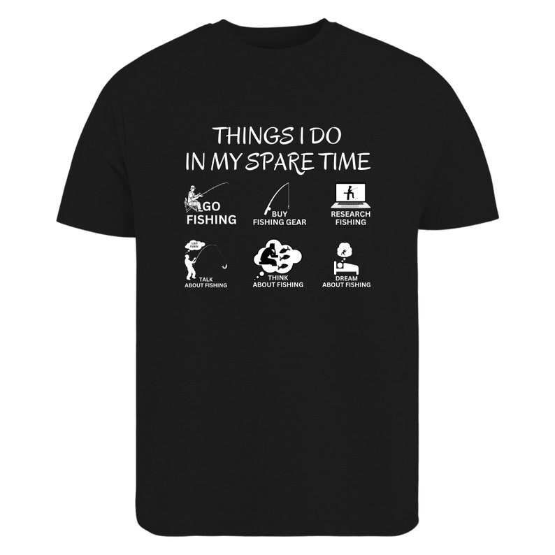 Camiseta divertida de pesca, regalo para pescadores en sus ratos libres imagen 8