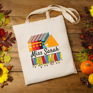 Teacher Gifts Teacher Bag Personalised Teacher Gift Tote Bag School Leaving Gift Teacher Appreciation Custom Teacher Tote Bag, teacher gift