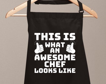 Delantal de chef genial: regalo de cocina divertido para hombres y mujeres