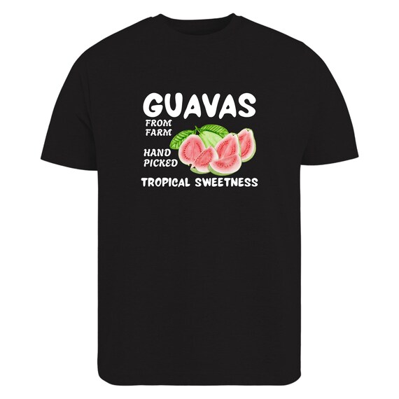 Guavas Graphic T-shirt – Vintage Guava Fruit Label Tee – Exotic