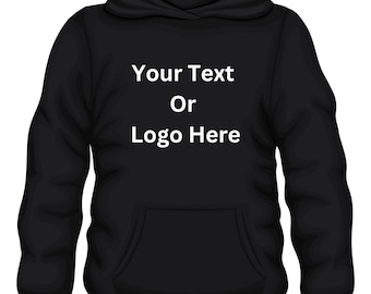 Custom Text & Photo Hoodie, Personalized Design