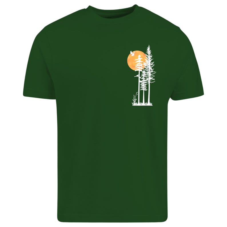 nature t shirt
forest sunset shirt
minimalist outdoor tee
pine tree shirt
adventure graphic tee
sun and trees design
hiking lover gift
camping shirt
national park style
bird silhouette shirt
sunset nature shirt
mountain life clothing
eco inspired t shirt