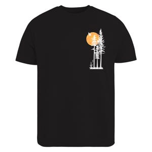 nature t shirt
forest sunset shirt
minimalist outdoor tee
pine tree shirt
adventure graphic tee
sun and trees design
hiking lover gift
camping shirt
national park style
bird silhouette shirt
sunset nature shirt
mountain life clothing
eco inspired t shirt