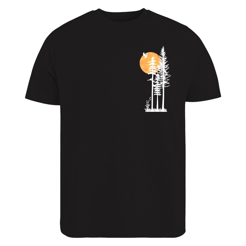 nature t shirt
forest sunset shirt
minimalist outdoor tee
pine tree shirt
adventure graphic tee
sun and trees design
hiking lover gift
camping shirt
national park style
bird silhouette shirt
sunset nature shirt
mountain life clothing
eco inspired t shirt