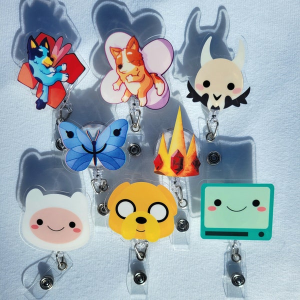 Cartoon Inspired Retractable Badge Reel