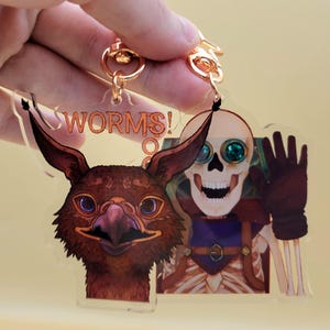 3D Assan and Manfred Layered Keychains // Dragon Age: The Veilguard