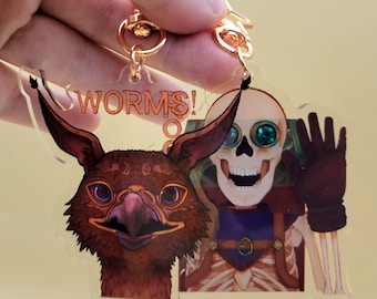 3D Assan and Manfred Layered Keychains // Dragon Age: The Veilguard