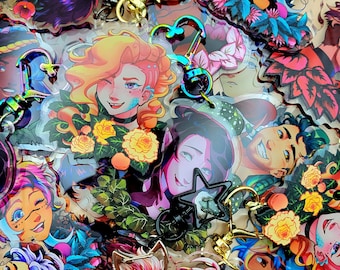 Begonia Flora I Was a Teenage Exocolonist Character Keychains 2.5 in