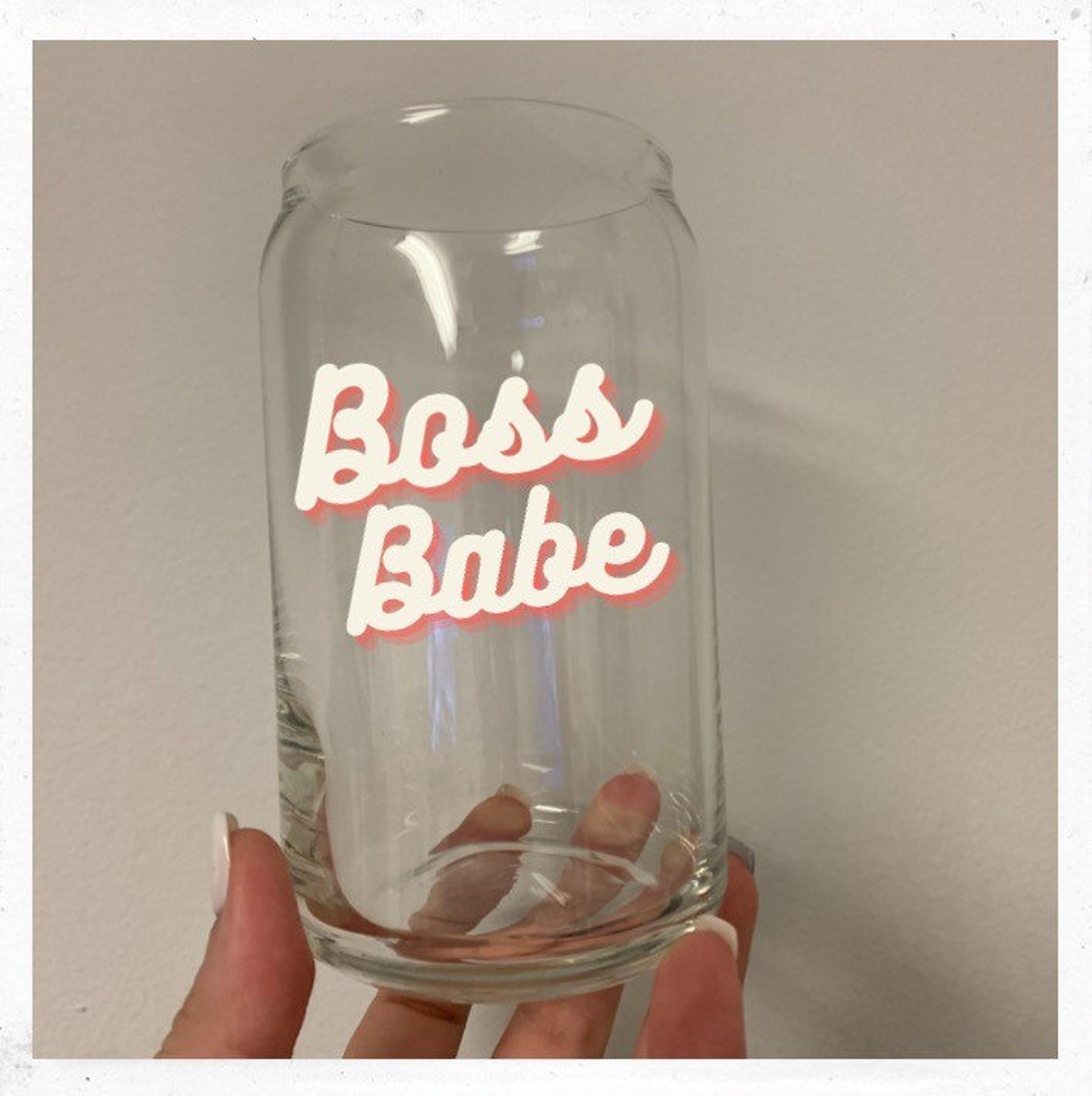 Glass Beer Can Cup Etsy