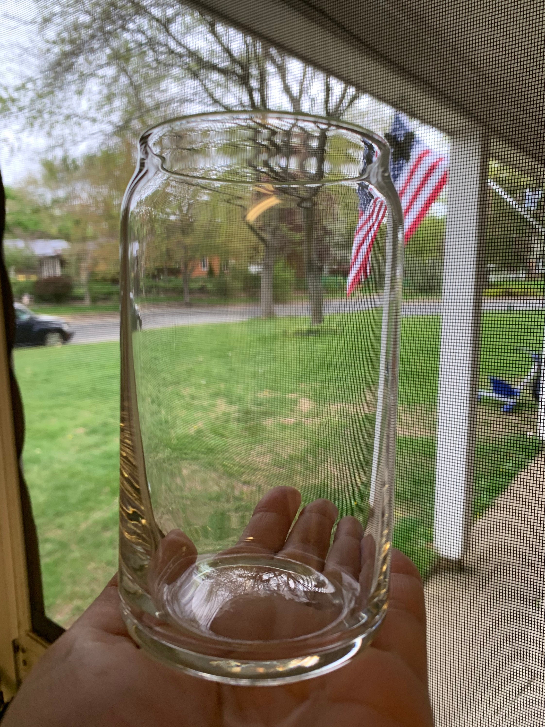 Glass beer can cup Etsy