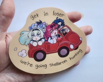 Grand sticker mat imperméable honkai star rail stellaron hunters