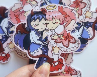 Madohomu Puella magi Madoka magica grand sticker imperméable mat