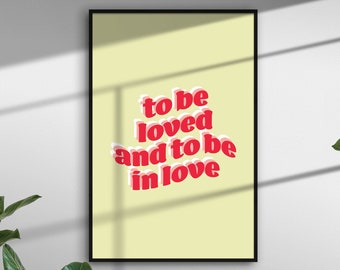 18 (to be loved and to be in love) - One Direction (Digital Print)