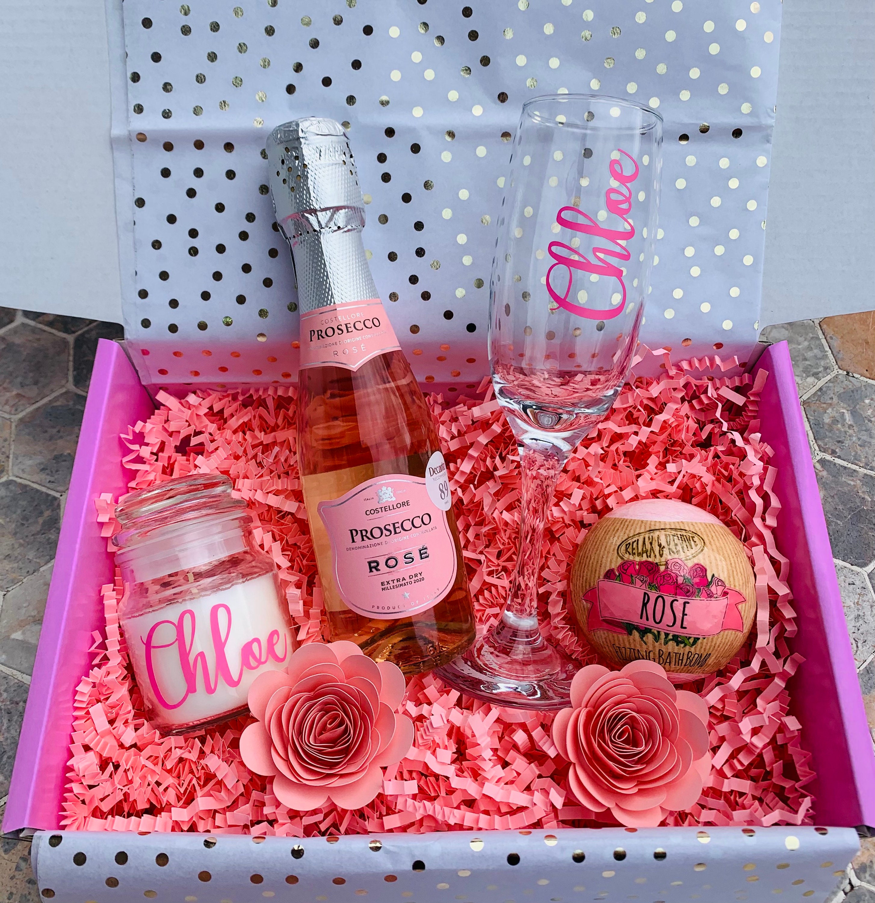 Personalised Birthday Hamper for her Pamper Box Birthday Etsy