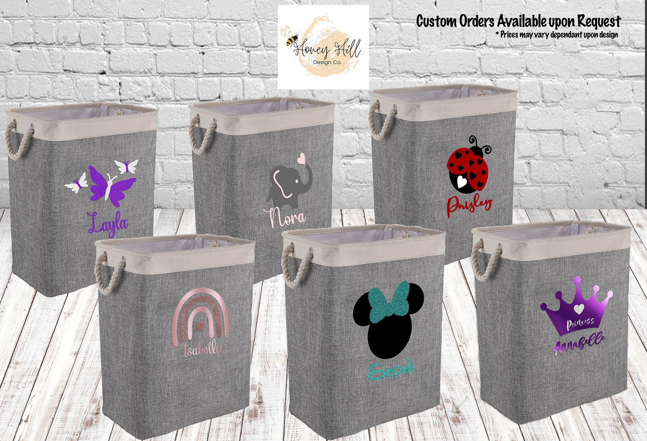 Girls Clothes Hamper Personalized Baby Laundry Hamper Etsy