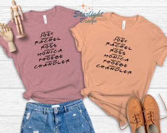 Girls Shirt Friends KIDS WOMENS MENS Friends Tv Show Tshirt Vintage T Shirt 80/'s 90/'s Retro Tee Central Perk Pivot Rachel Monica Fan Gift