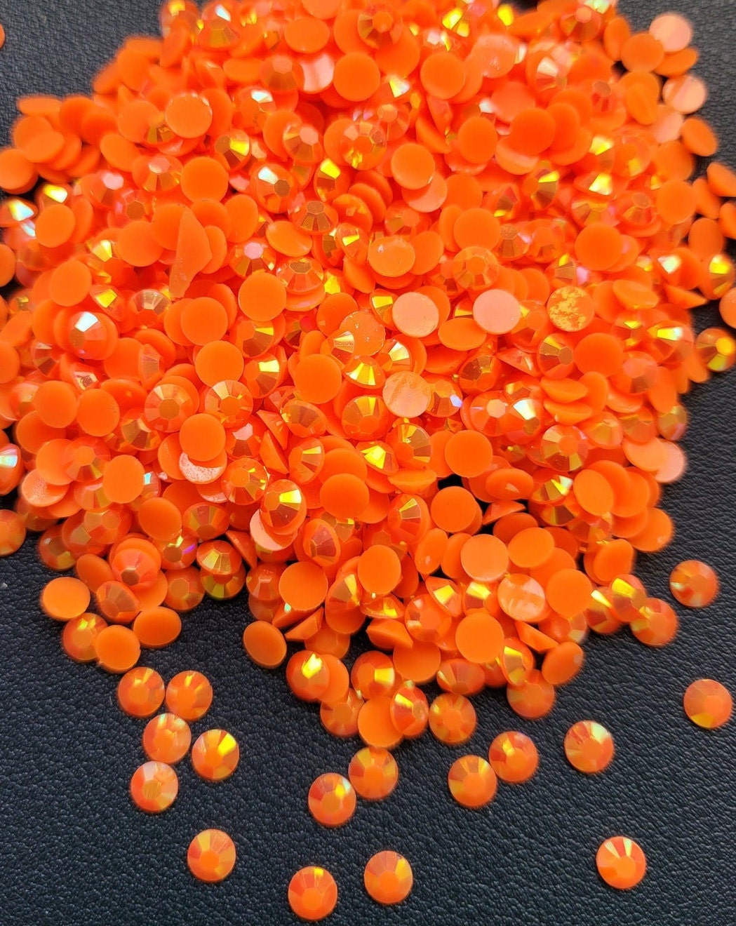 Crystal Yellow-Resin  Rhinestones-Bling-500pcs-1000pcs-2MM-3MM-4MM-5MM-6MM-Mixed 4pk (2m,3m,4m,5m)