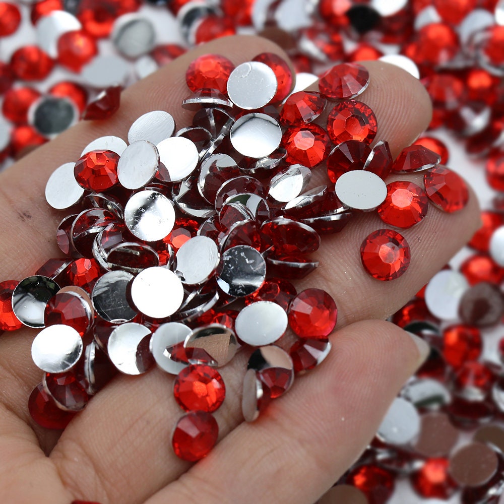 Lt Siam (light Red)-resin Rhinestones-bling-500/1000/3000pcs-2mm-3mm ...