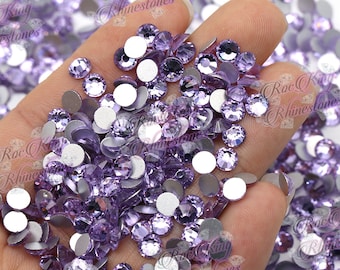 New-Lt Violet Glass Non-Hotfix Rhinestones