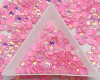 Opal Pink Luminous Glowing Glass Non-Hotfix Rhinestones