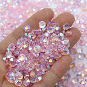 Transparent Light Purple AB Jelly-2MM-3MM-4MM-5MM-Non-Hot fix Rhinestones-Resin Rhinestones-Bling-500pcs-1000pcs