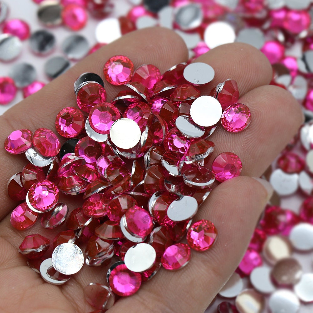 2500 Pieces Clear Hotfix Rhinestones, 6 Mixed Sizes Crystal