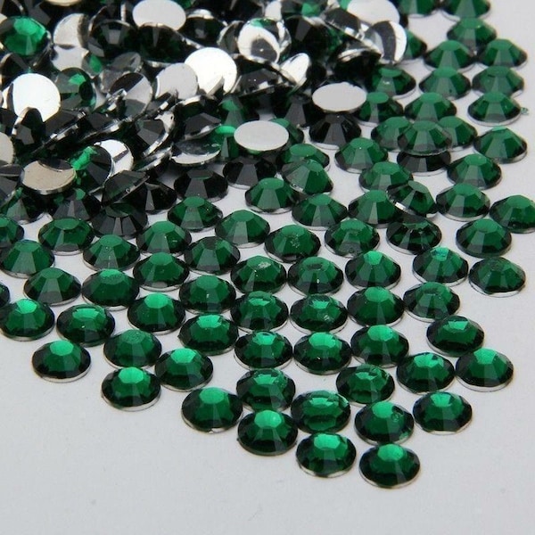 Dk Green Resin Non-hotfix Rhinestones