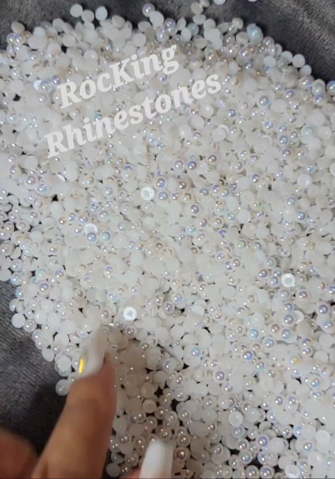 3000pcs Flat Back Half Pearl Beads – 7 Sizes 2.5-10mm, For Nail Art, Crafts, DIY Decoration, Assorted Colors - View #7