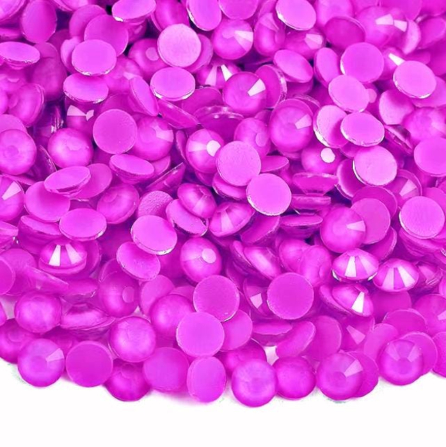 Fluorescent Neon Purple Glass Glow in UV Light Non-Hotfix
