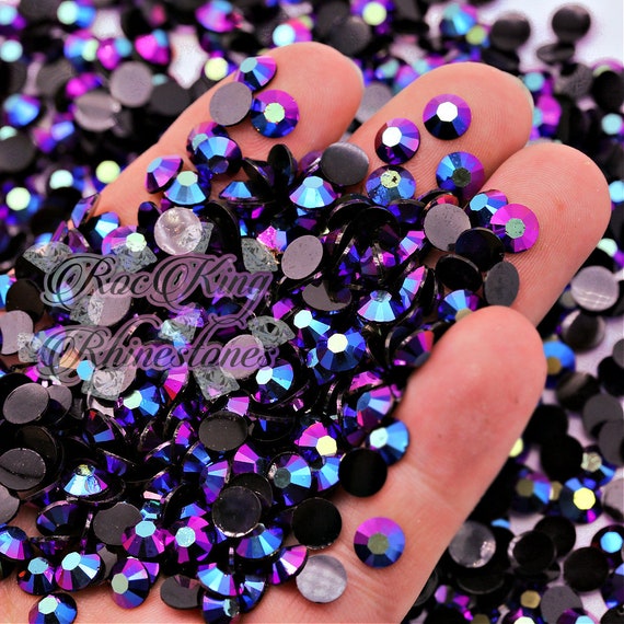 Cosmic Purple Jelly, DIY Craft Supplies, Non-Hotfix Resin Rhinestones: 2mm, 3mm, 4mm, 5mm, 6mm