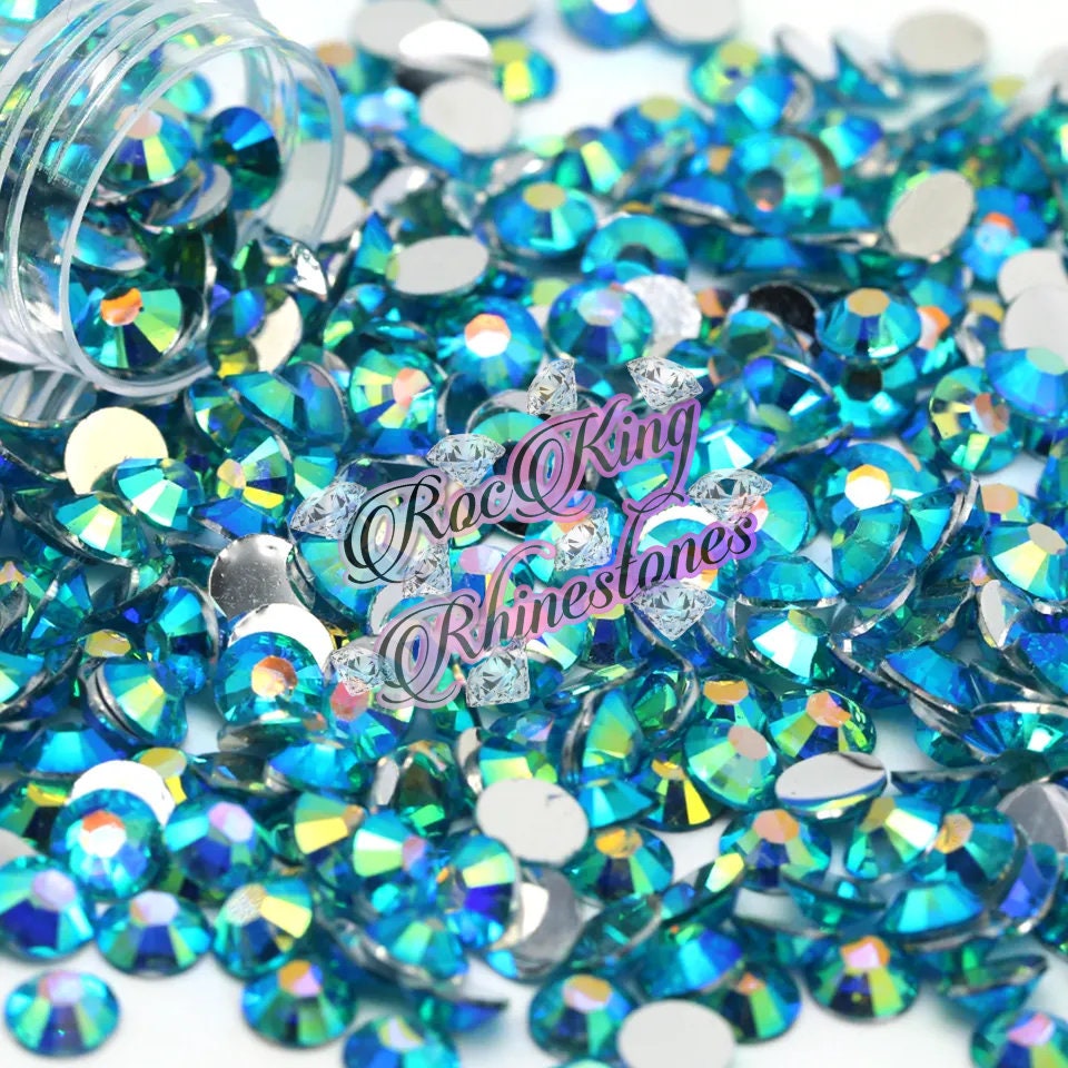 Queenme 1440pcs Clear SS20 Hotfix Rhinestones 20Ss Flatback Crystals for Clothes Shoes Crafts Hot Fix 5mm Round Glass Gems Stones Flat Back Iron on