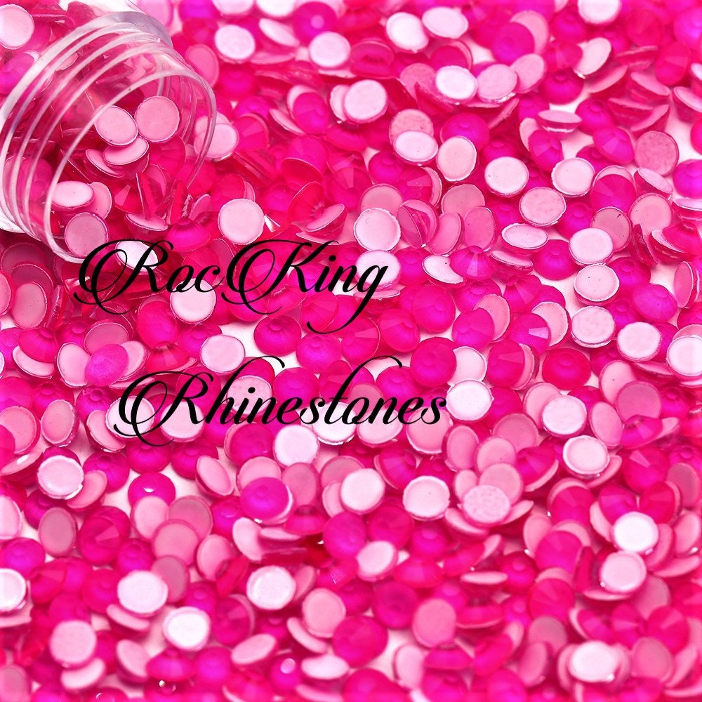 Fluorescent Neon Hot Pink Glass-glow in UV Light-non-hot  Fix-ss6-ss8-ss10-ss12-ss16-ss20-ss30-nail Art-144/288/720/1440pcs 