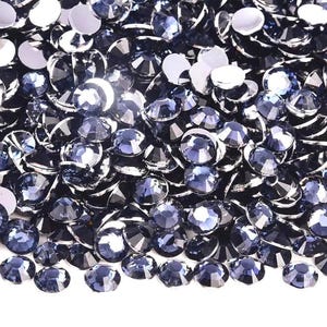 Dk Denim (Montana) Resin High Quality Sparkle Flatback Rhinestones Choose Size: 2MM / 3MM / 4MM / 5MM / 6MM