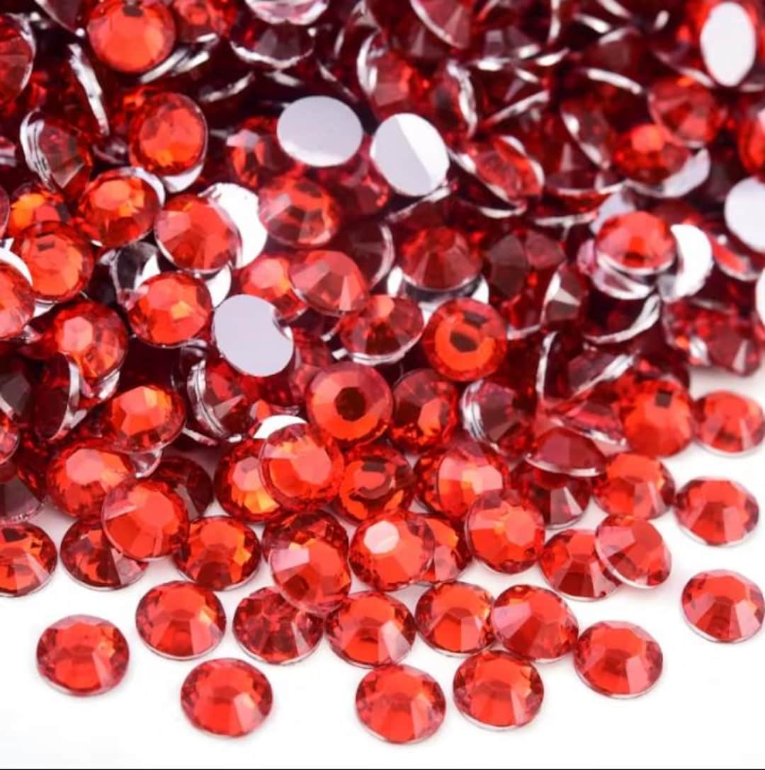 Sunset Orange Resin High Quality Sparkle Flatback Rhinestones Choose ...