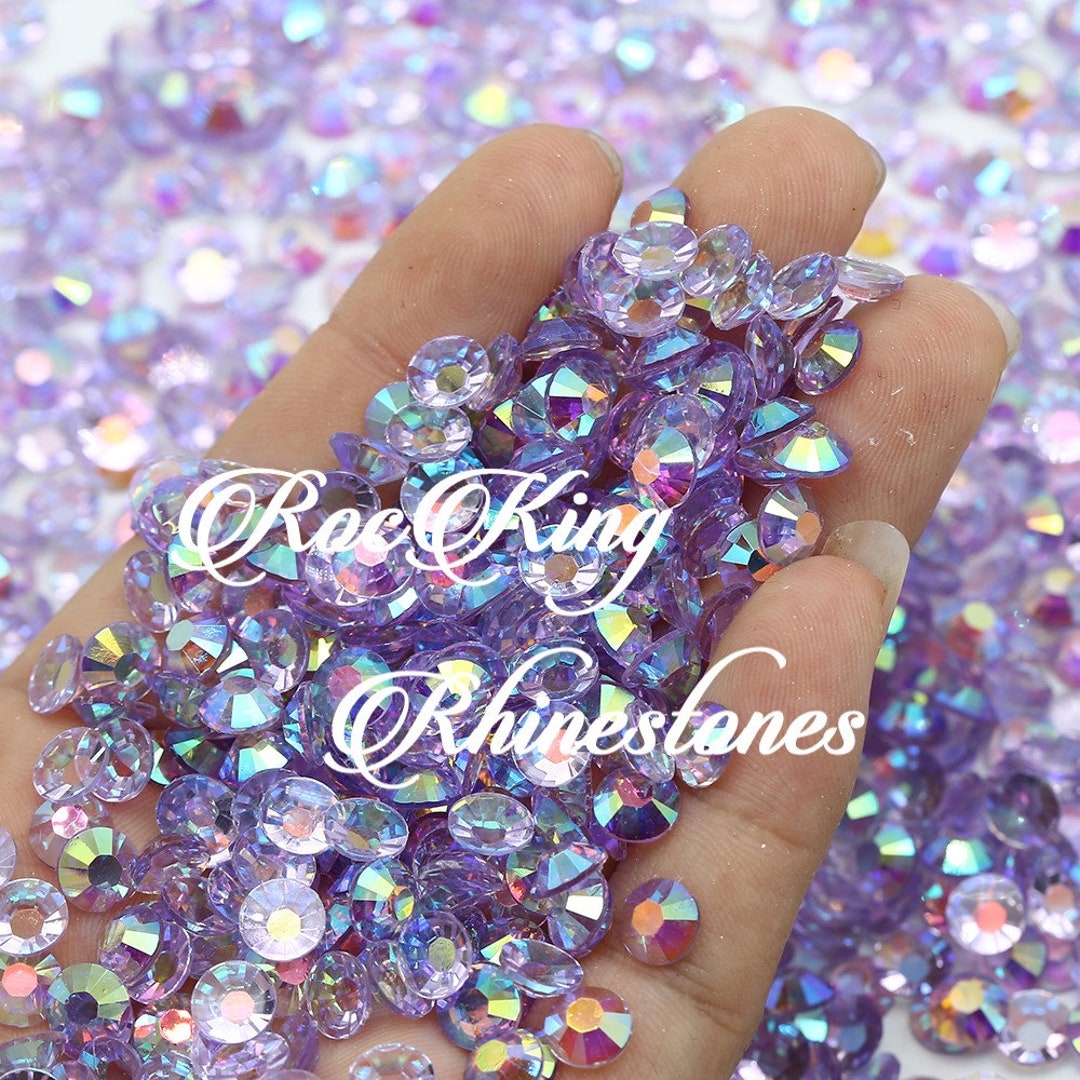 Transparent Purple AB Jelly Resin Non-hotfix Rhinestones - Etsy