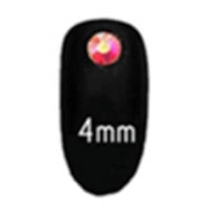 Puede incluir: Cinco pegatinas ovaladas negras para nail art con diferentes tama&ntilde;os de piedras de cristal de colores. Las pegatinas est&aacute;n etiquetadas con 2 mm, 3 mm, 4 mm, 5 mm y 6 mm.