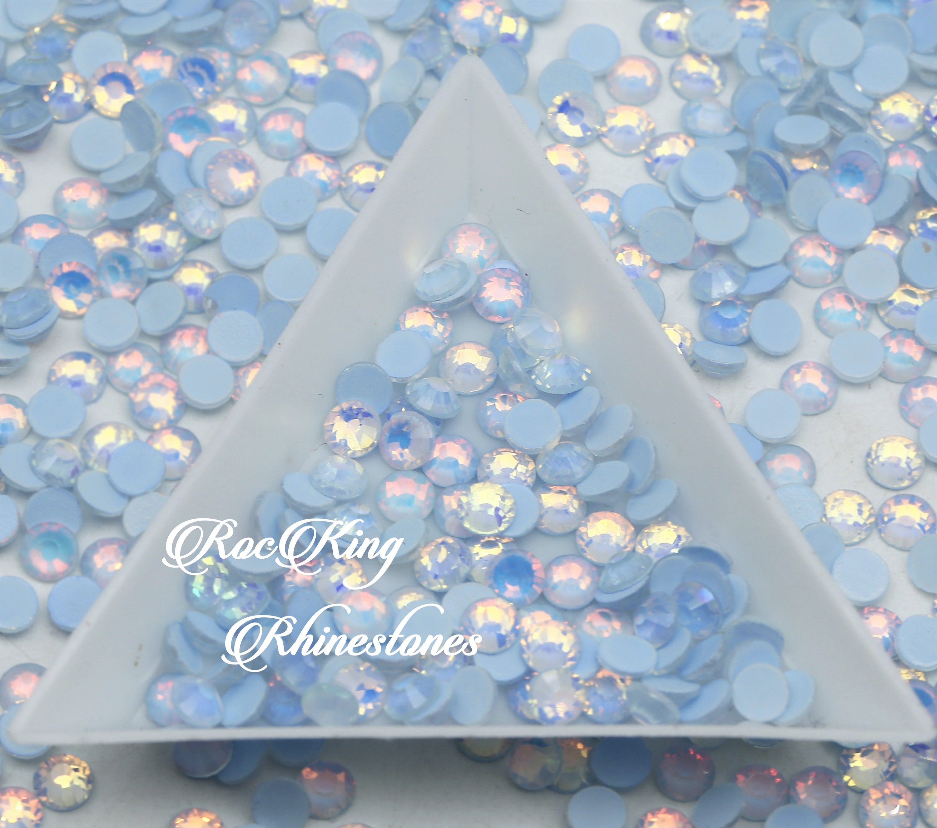 Flatback Luminous Opal Pink Glass Rhinestones-Glow – Be Createful