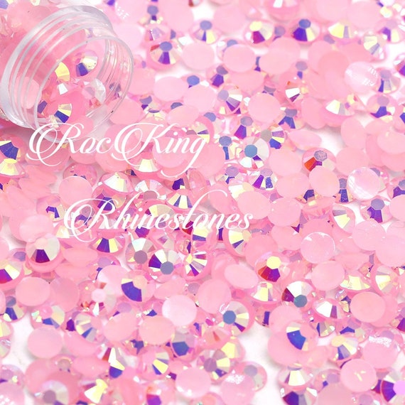 Rose Resin Rhinestones-Bling-2MM-3MM-4MM-5MM-6MM-Mixed 4pk  (2m,3m,4m,5m)-500/1000/3000pcs