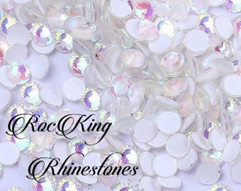 Opal White Luminous Glowing Glass Non-Hotfix Rhinestones