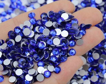 Blue (Sapphire) Non-Hotfix Glass Rhinestones