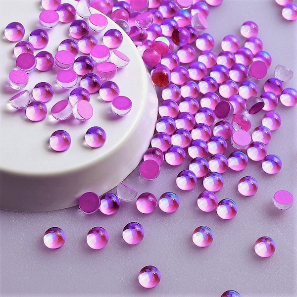 Mermaids Tear Purple-Glass Rhinestones-Bling-SS6-SS8-SS10-SS12-SS16-SS20-Nail Art-144/288/720/1440pcs