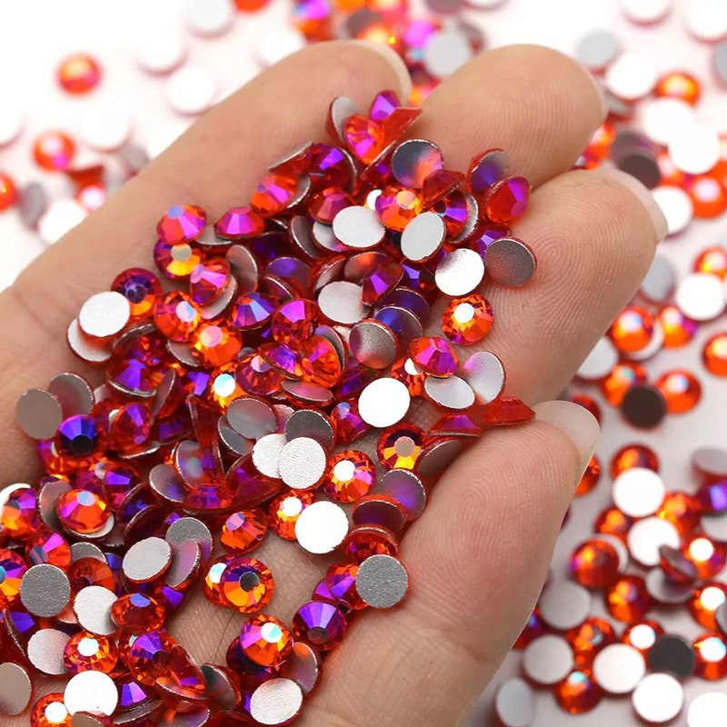 Orange Rhinestone - Etsy