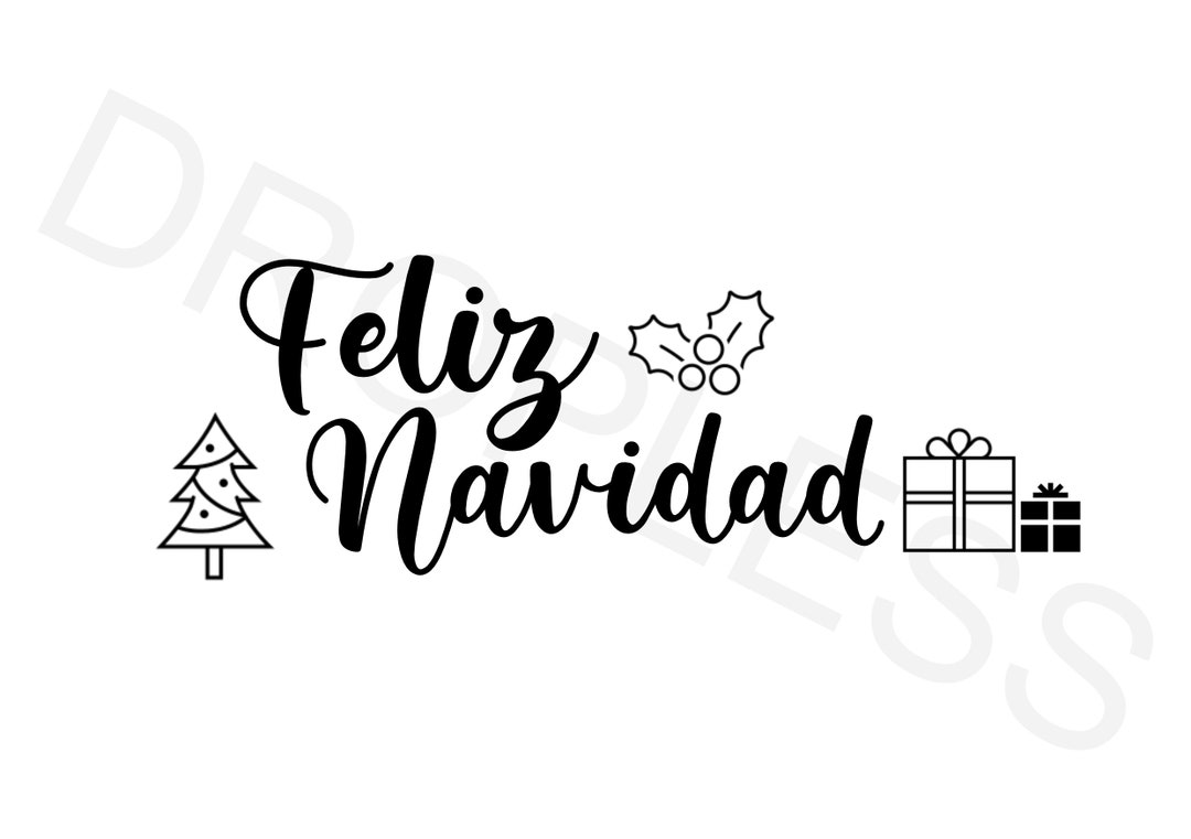 Feliz Navidad | Digital Download | Printable Christmas Card | Merry ...