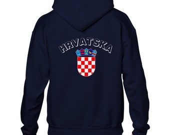 Felpa con cappuccio unisex per adulti (Hrvatska)