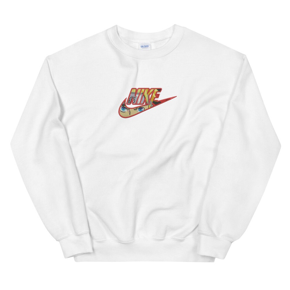 Naruto Hoodie. Naruto Swoosh Embroidery. Nike X Naruto Etsy