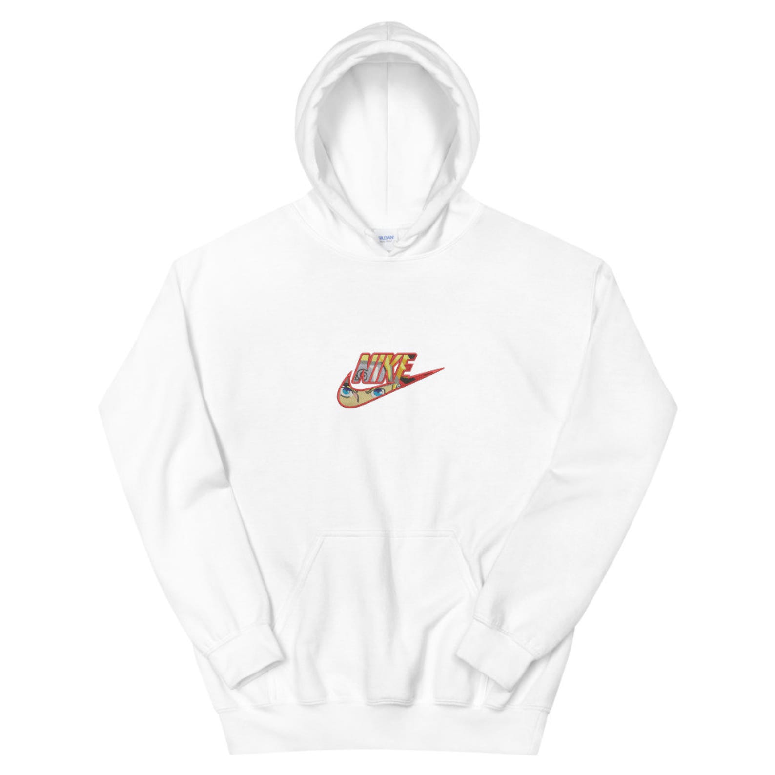 Naruto Hoodie. Naruto Swoosh Embroidery. Nike X Naruto Etsy