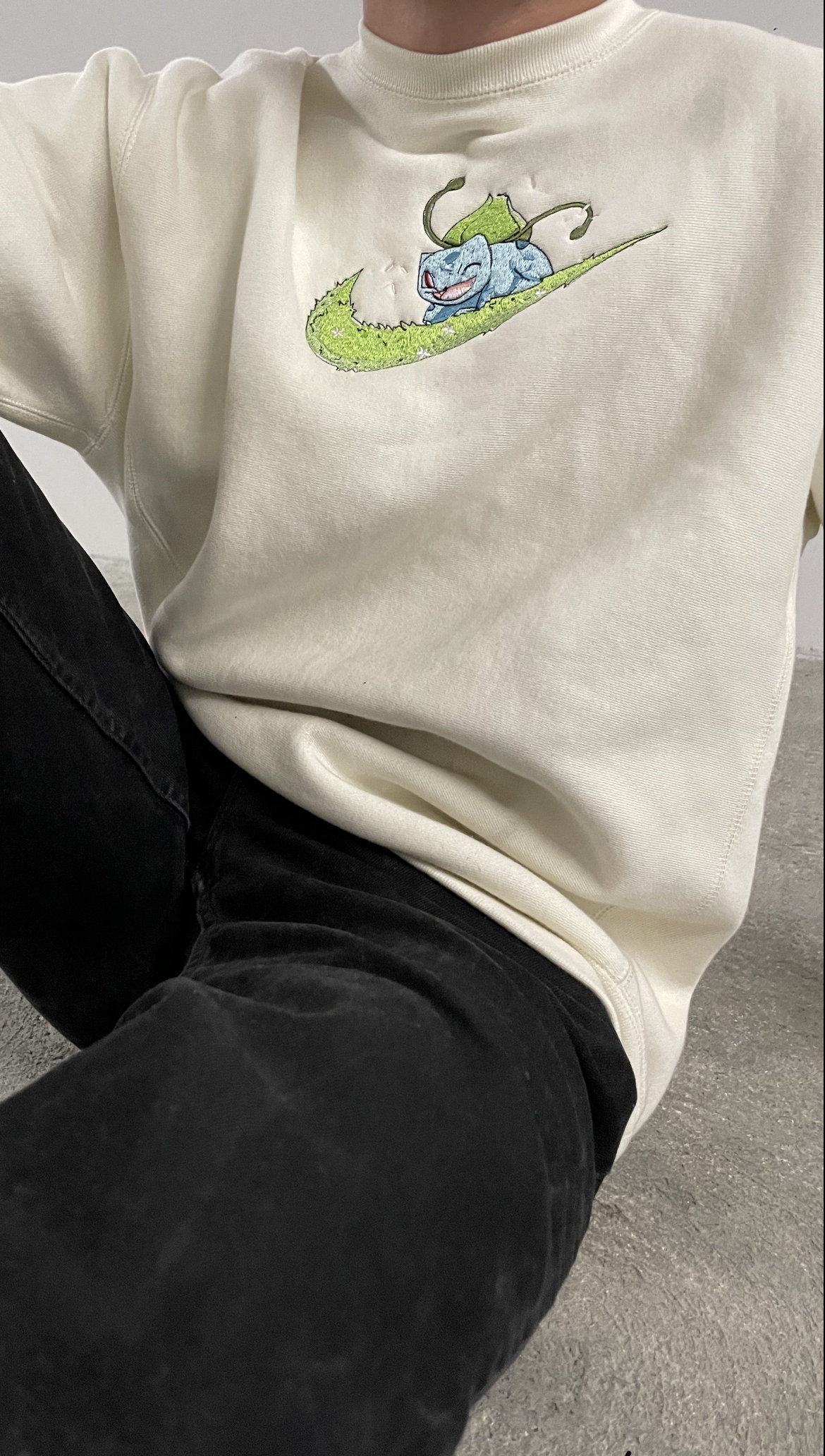 Bulbasaur/Nike Inspired Sweatshirt Etsy