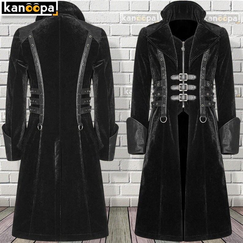 Gothic Mantel Herren Lang
