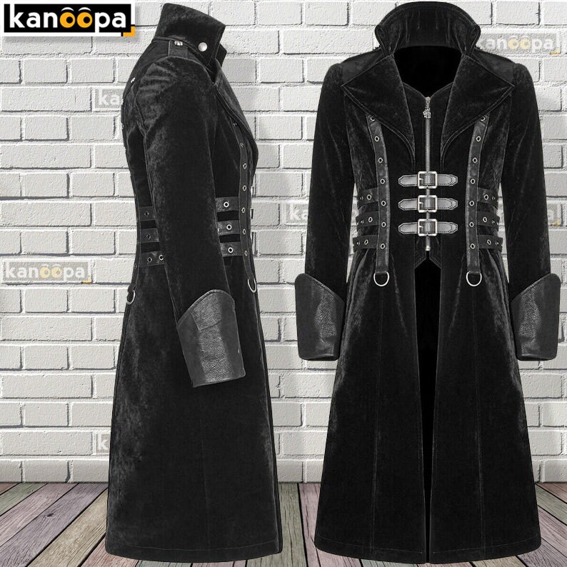 Gothic Mantel Herren Lang