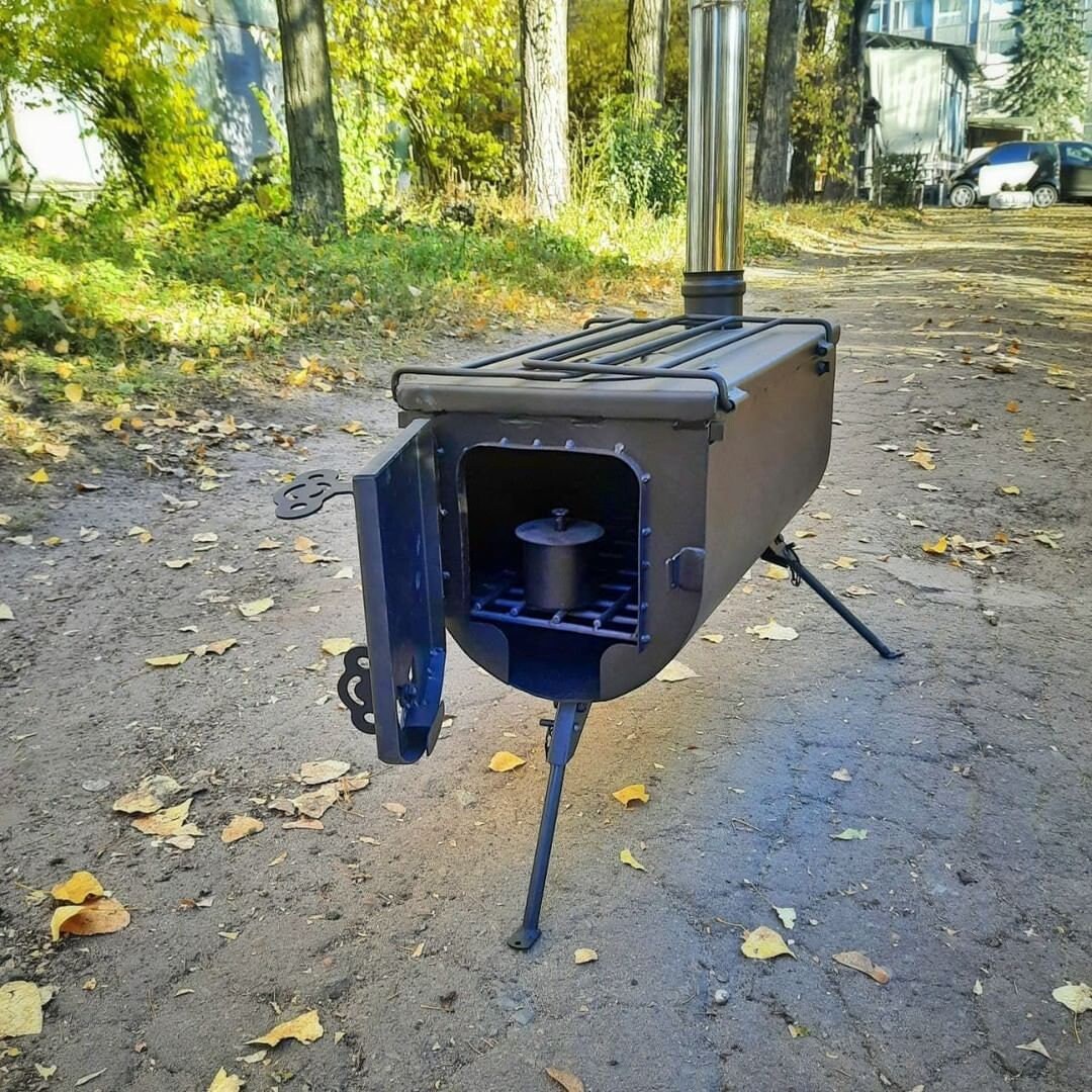 Camping Stove With a Chimney free US Shipping Tent - Etsy Ireland